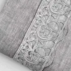 Linen Duvet Cover Storage Bag with Sinergia Lace and Buttons - Energis Viadurini