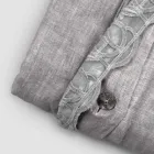 Linen Duvet Cover Storage Bag with Sinergia Lace and Buttons - Energis Viadurini