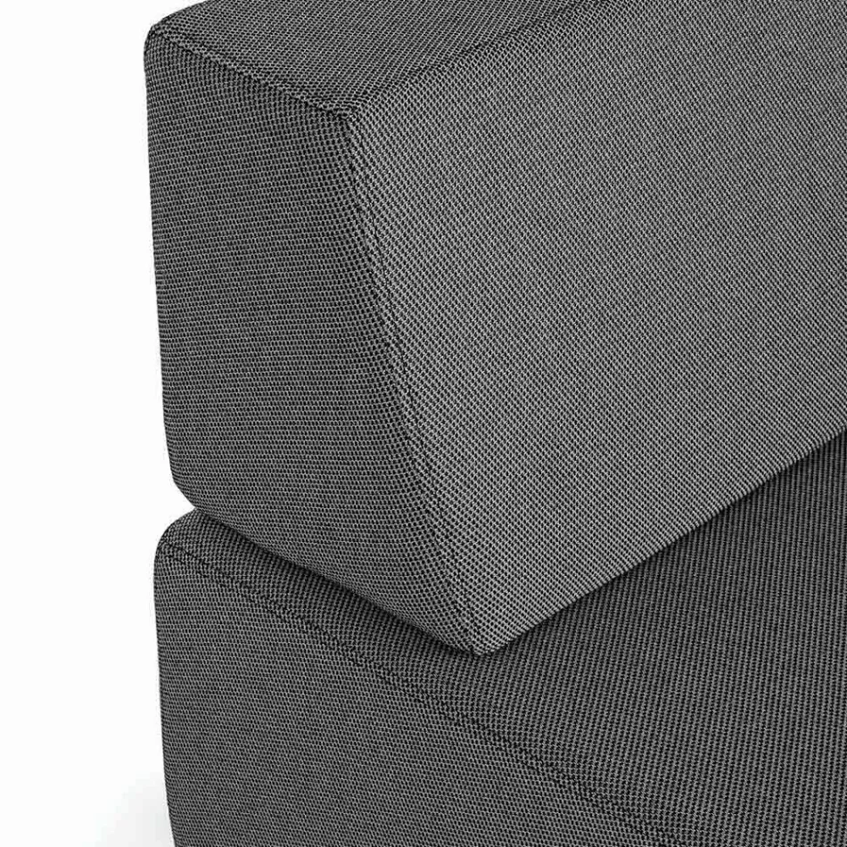 Modern Design Corner Outdoor Lounge in Homemotion Fabric - Benito Viadurini