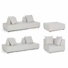 Modern Design Corner Outdoor Lounge in Homemotion Fabric - Benito Viadurini