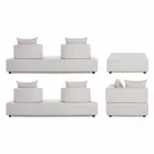 Modern Design Corner Outdoor Lounge in Homemotion Fabric - Benito Viadurini