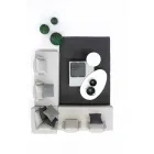 Modern Design Corner Outdoor Lounge in Homemotion Fabric - Benito Viadurini