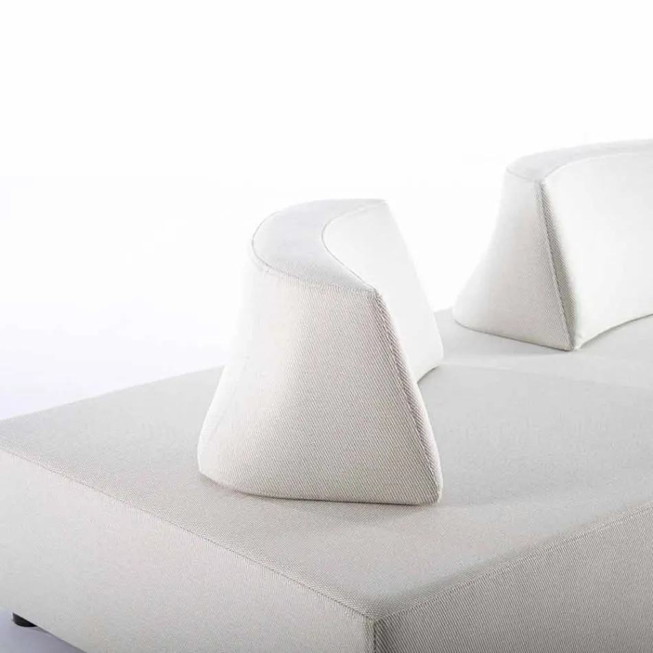 Modern Design Corner Outdoor Lounge in Homemotion Fabric - Benito Viadurini