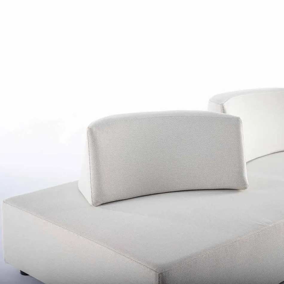 Modern Design Corner Outdoor Lounge in Homemotion Fabric - Benito Viadurini