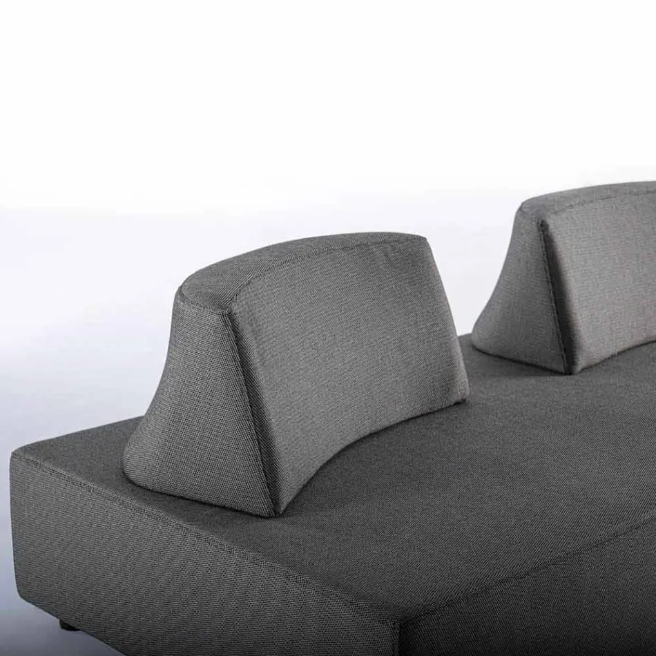 Modern Design Corner Outdoor Lounge in Homemotion Fabric - Benito Viadurini
