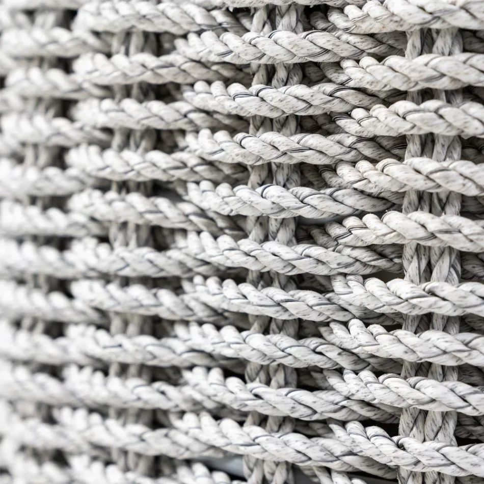 Modular Garden Lounge in Teak and Hand Woven Rope - Arjuna Viadurini