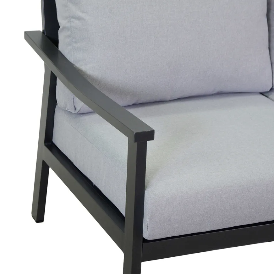 Living Room Consisting of 1 Sofa, 2 Armchairs, and 1 Coffee Table - Ticket Viadurini