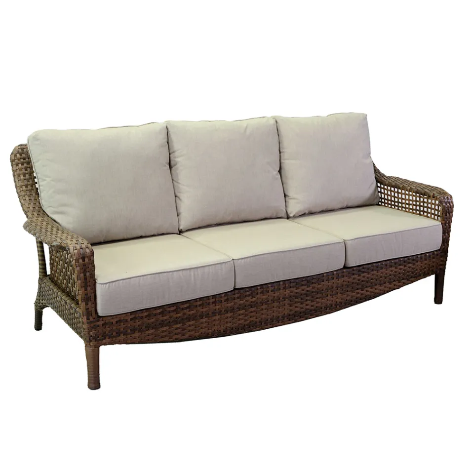 Living room composed of 2 armchairs, 1 sofa and 1 coffee table - umbrella Viadurini