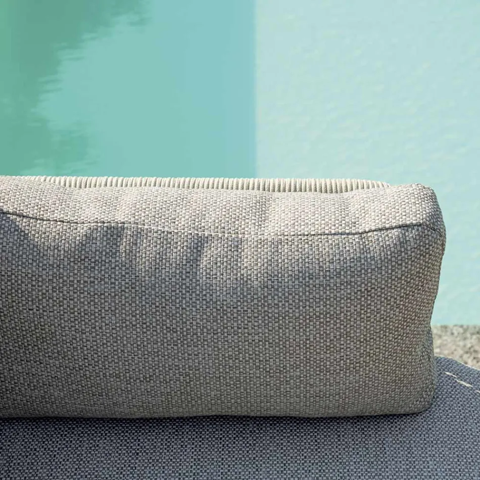 Living Room Consisting of 2 Armchairs, 1 Sofa and Coffee Table in Aluminum - Symphony Viadurini