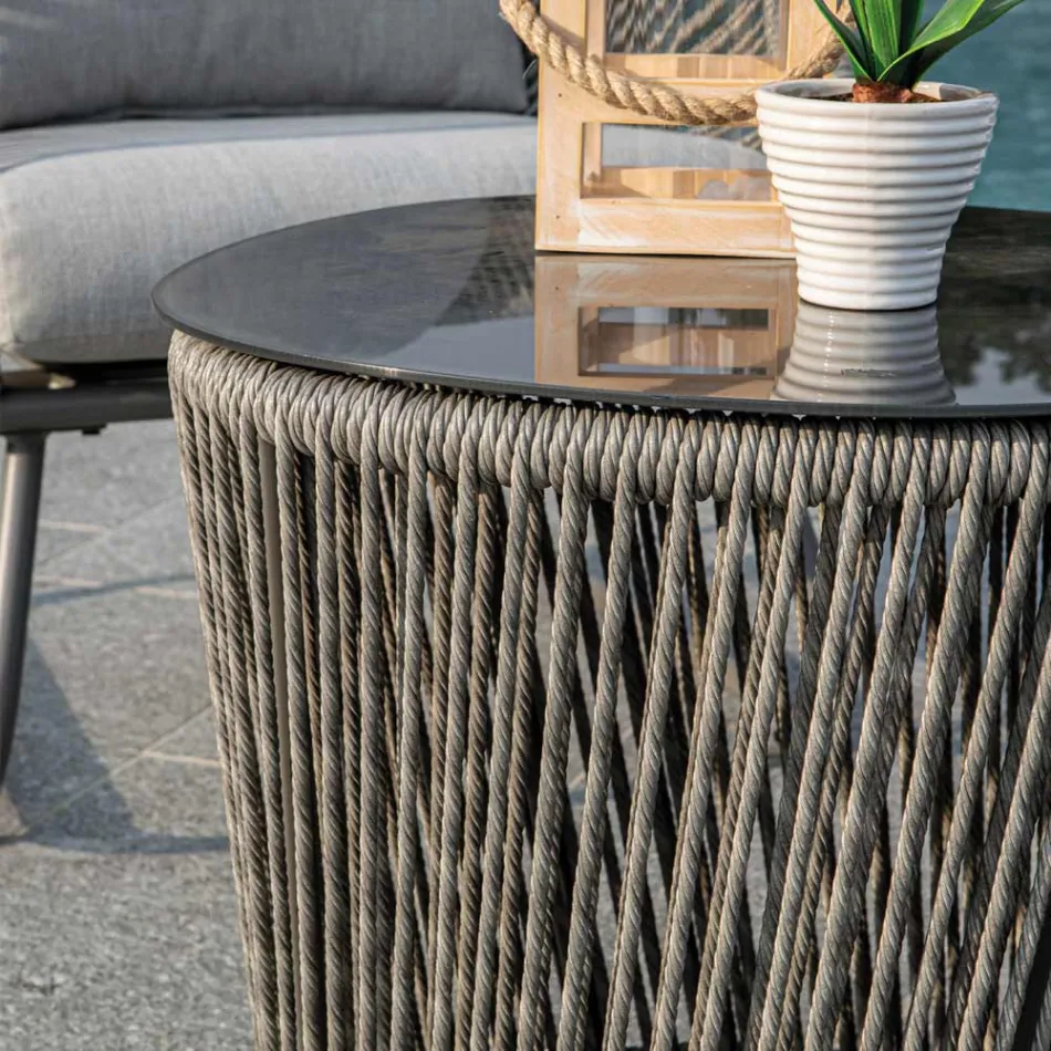 Living Room Consisting of 2 Armchairs with Coffee Table - Suitcase Viadurini