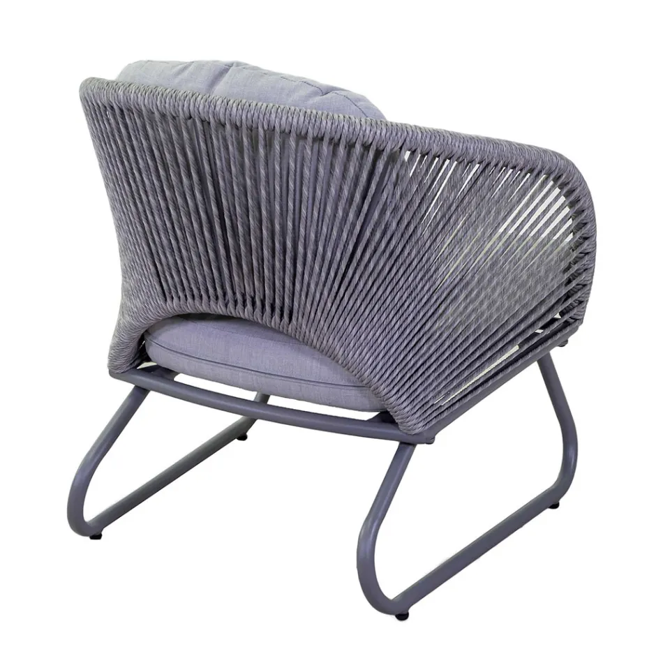 Living Room Consisting of 2 Armchairs with Coffee Table - Suitcase Viadurini