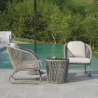 Living Room Consisting of 2 Armchairs with Coffee Table - Suitcase Viadurini