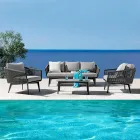 Living Room Consisting of 2 or 3 Seater Sofa, Armchairs and Coffee Table - Elios Viadurini