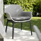 Living room with 1 sofa, 2 armchairs and 1 coffee table in polypropylene - Machine Viadurini