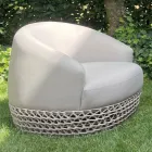 Outdoor Woven Fabric Base Lounge Set - Pixie Viadurini