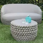 Outdoor Woven Fabric Base Lounge Set - Pixie Viadurini