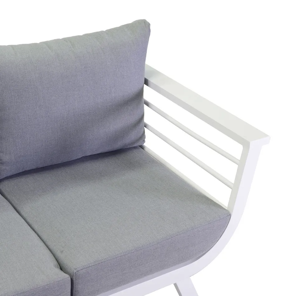 Outdoor Living Room Consisting of 1 3-Seater Sofa, 2 Armchairs and 1 Coffee Table - Righello Viadurini