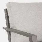 Outdoor Lounge in Aluminum with Cushions Covered in Fabric - Armonia Viadurini