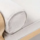 Natural Teak Outdoor Lounge Set and Cushions - Circe Viadurini