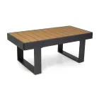 Outdoor Lounge Made of Aluminum and Polywood Armrests - City Viadurini