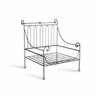 Artisan Garden Lounge with Iron Structure Made in Italy - Lisotto Viadurini