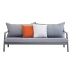 Garden Lounge with 2 Armchairs, 1 Sofa and 1 Aluminium Table - Minni Viadurini