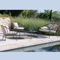 Garden lounge with 2 armchairs and 1 2-seater sofa Made in Italy - Fontana