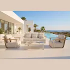Garden Lounge with Sofa, 2 Armchairs and Coffee Table - Montorio Viadurini