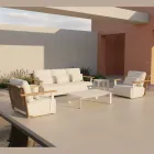 Garden Lounge with Sofa, 2 Armchairs and Coffee Table - Montorio Viadurini