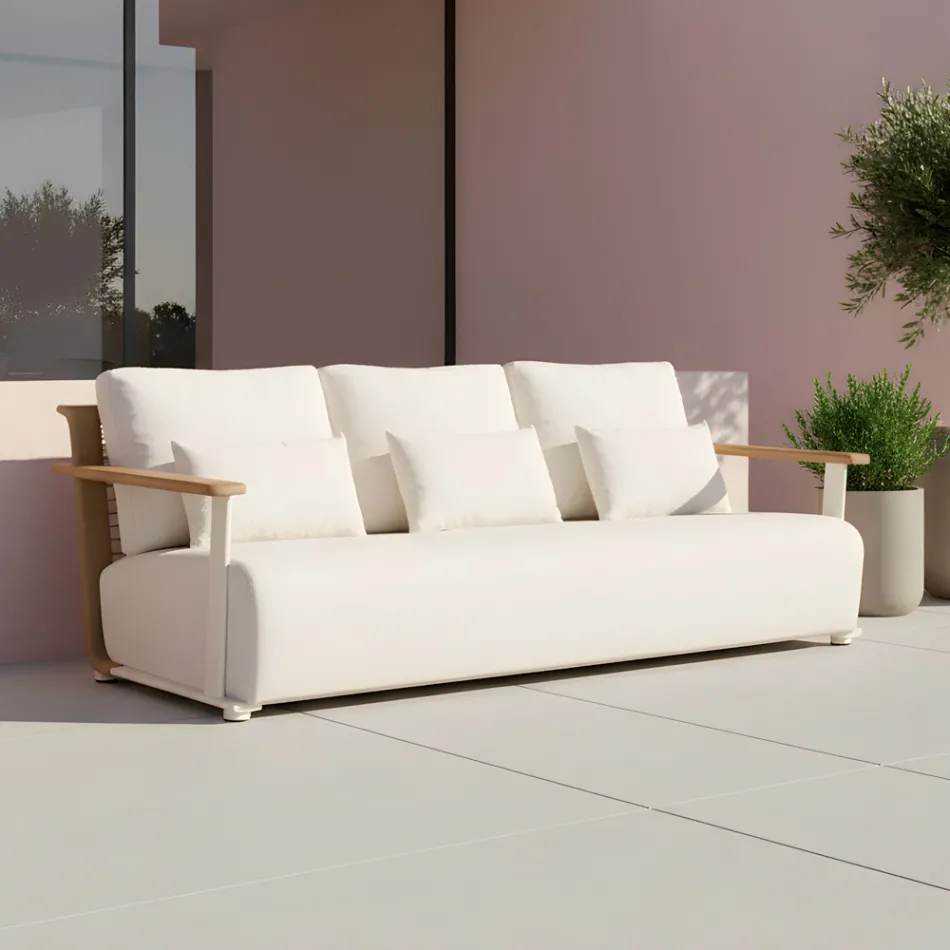 Garden Lounge with Sofa, 2 Armchairs and Coffee Table - Montorio Viadurini