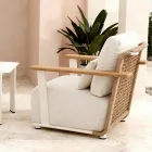 Garden Lounge with Sofa, 2 Armchairs and Coffee Table - Montorio Viadurini