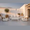Garden Lounge with Sofa, 2 Armchairs and Coffee Table - Montorio