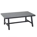 Garden Lounge with Sofa and Coffee Table Made of Aluminum - Label Viadurini