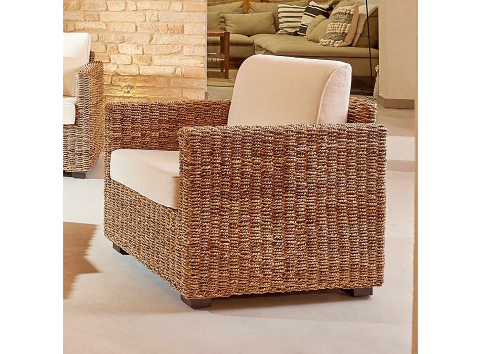 Abaca Garden Lounge Complete with Cushions - Raziel Viadurini