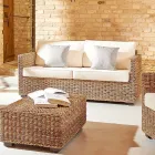 Abaca Garden Lounge Complete with Cushions - Raziel Viadurini