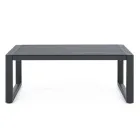 Garden Lounge in White or Black Aluminum Design - Milk Rain Viadurini