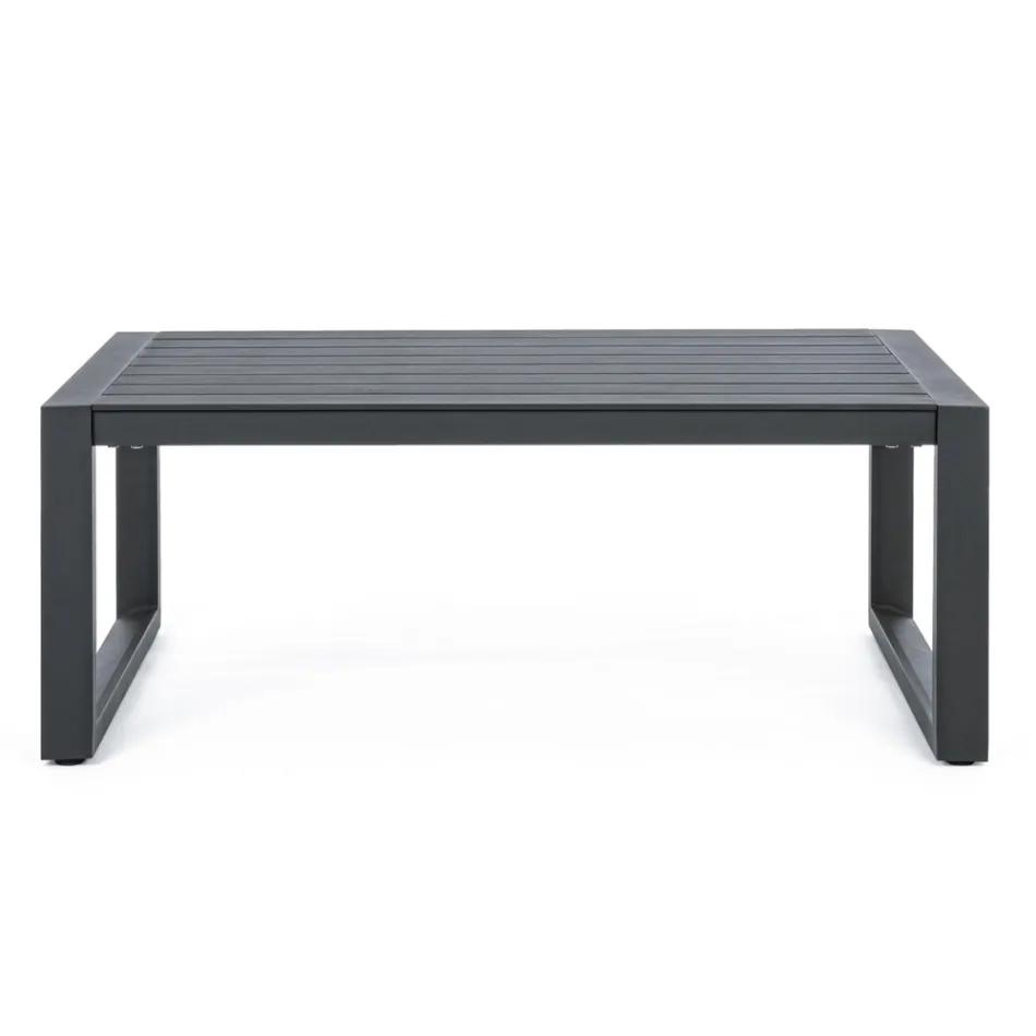 Garden Lounge in White or Black Aluminum Design - Milk Rain Viadurini