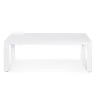 Garden Lounge in White or Black Aluminum Design - Milk Rain Viadurini
