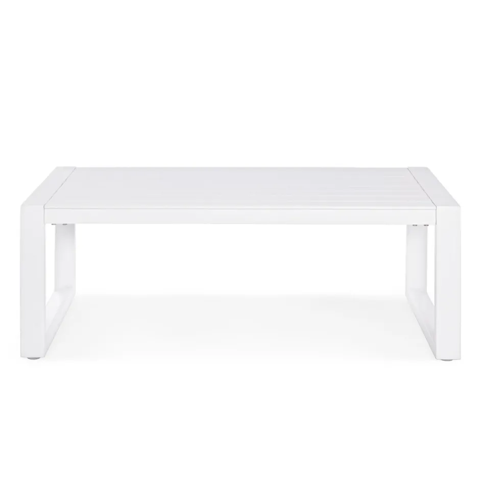 Garden Lounge in White or Black Aluminum Design - Milk Rain Viadurini