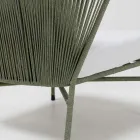 Garden lounge in Aluminum and Rope Weaving - Asteria Viadurini