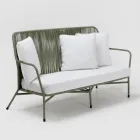 Garden lounge in Aluminum and Rope Weaving - Asteria Viadurini