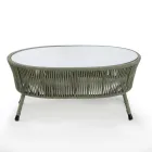 Garden lounge in Aluminum and Rope Weaving - Asteria Viadurini