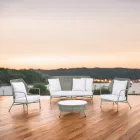 Garden lounge in Aluminum and Rope Weaving - Asteria Viadurini