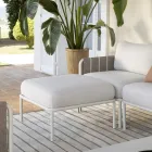Galvanized Metal Garden Living Room and Fabric Cushions - Sognando Viadurini