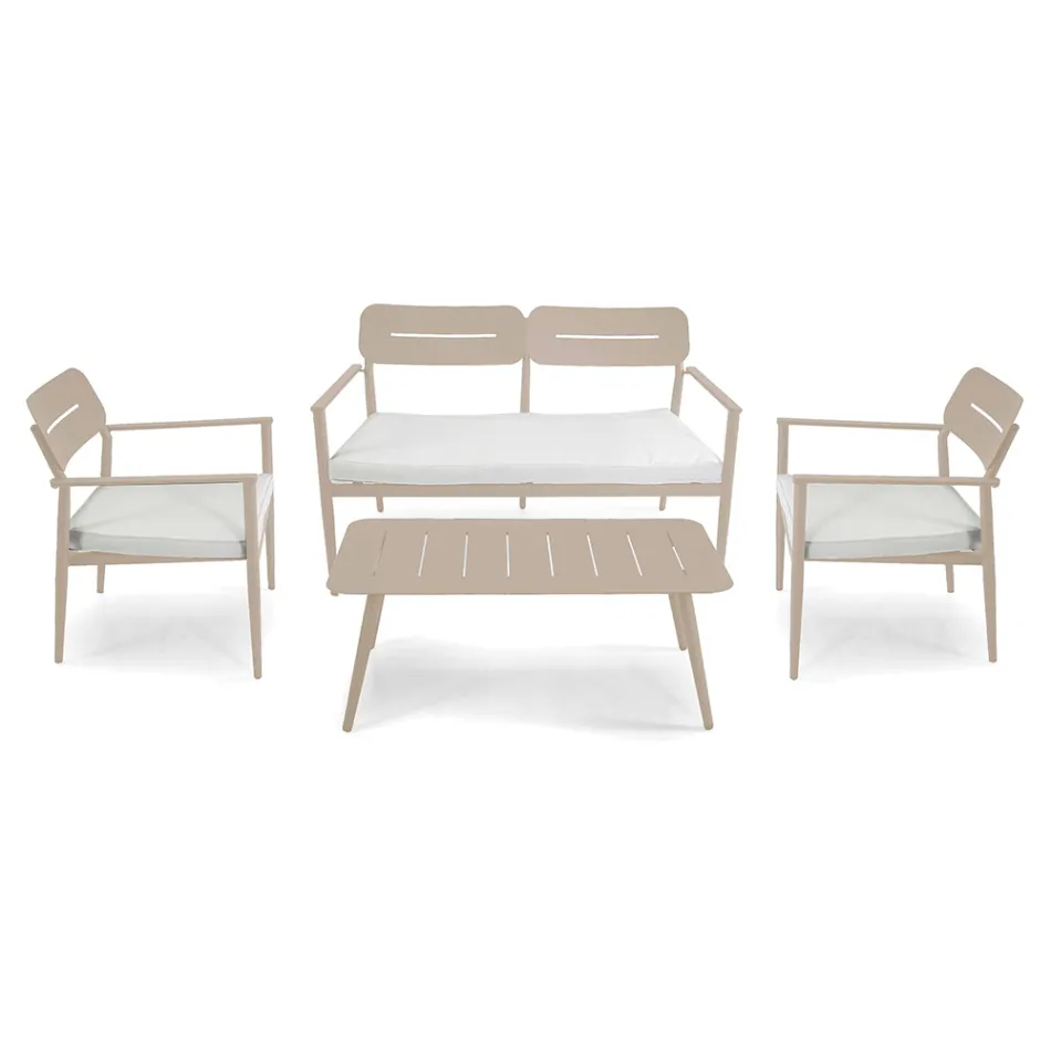 Garden Lounge Made of Aluminum of Different Finishes - Souvenir Viadurini