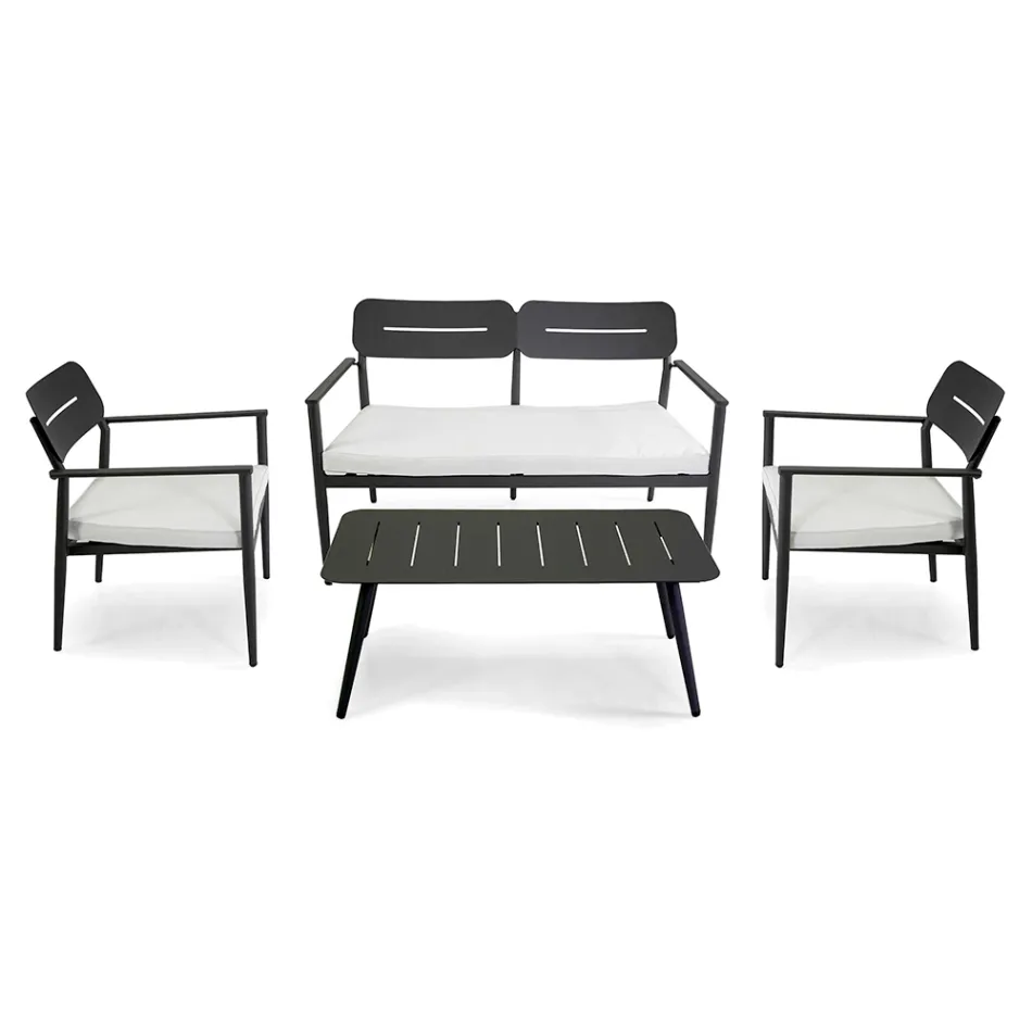 Garden Lounge Made of Aluminum of Different Finishes - Souvenir Viadurini