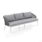 Indoor and outdoor living room with 2 armchairs, 1 sofa and 1 coffee table - Sortir Viadurini