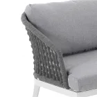 Indoor and outdoor living room with 2 armchairs, 1 sofa and 1 coffee table - Sortir Viadurini