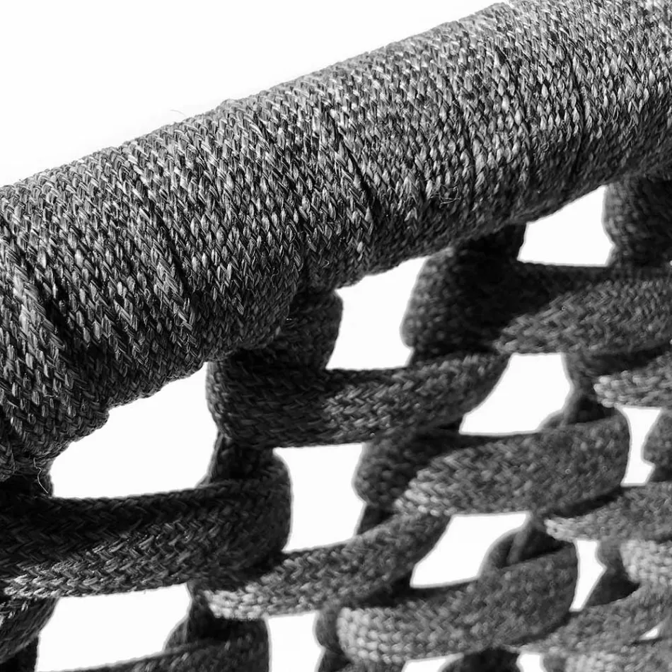 Indoor and outdoor living room with 2 armchairs, 1 sofa and 1 coffee table - Sortir Viadurini