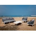 Indoor and outdoor living room with 2 armchairs, 1 sofa and 1 coffee table - Sortir